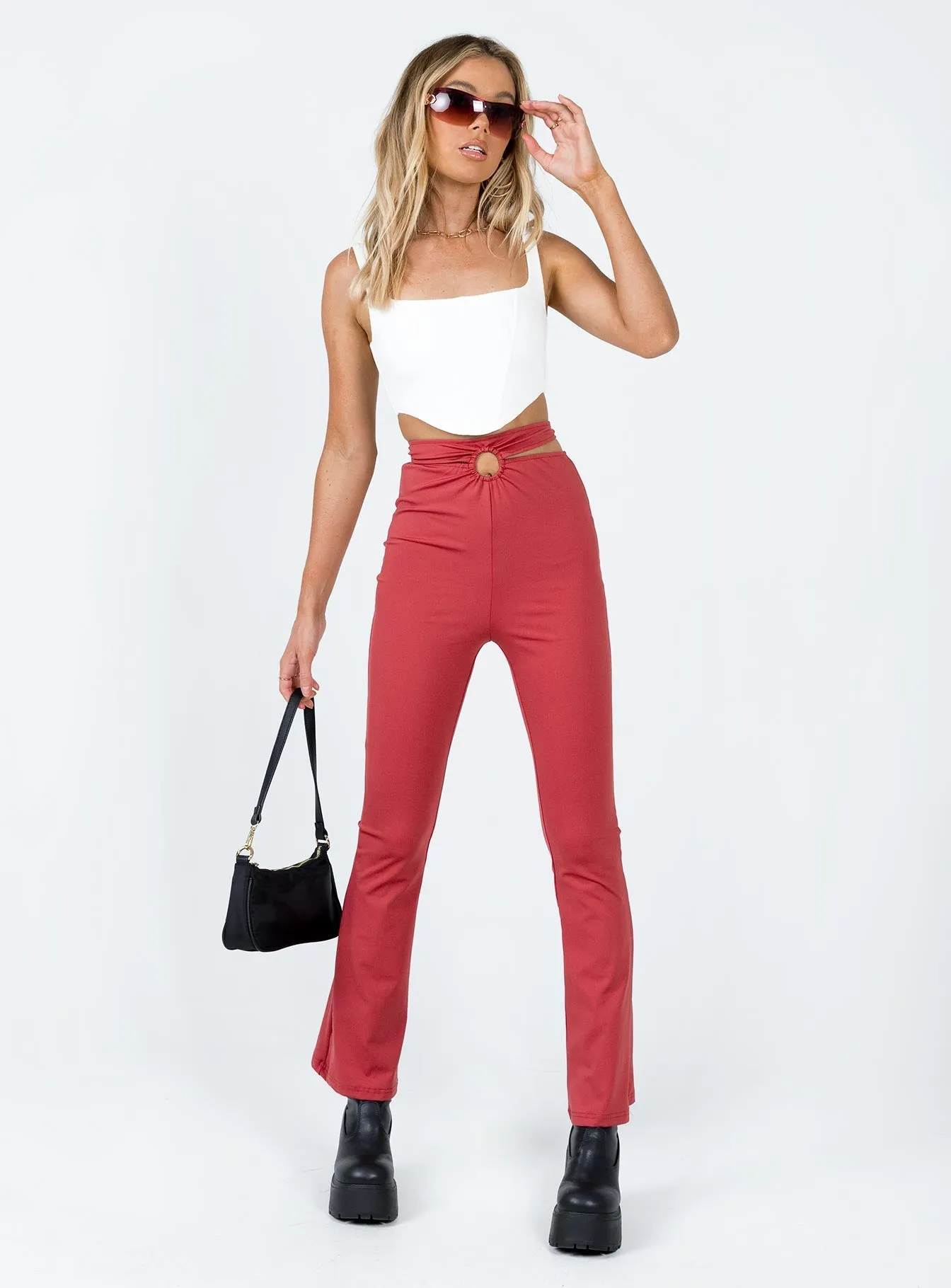 Kyra Pants Red Casual Movement