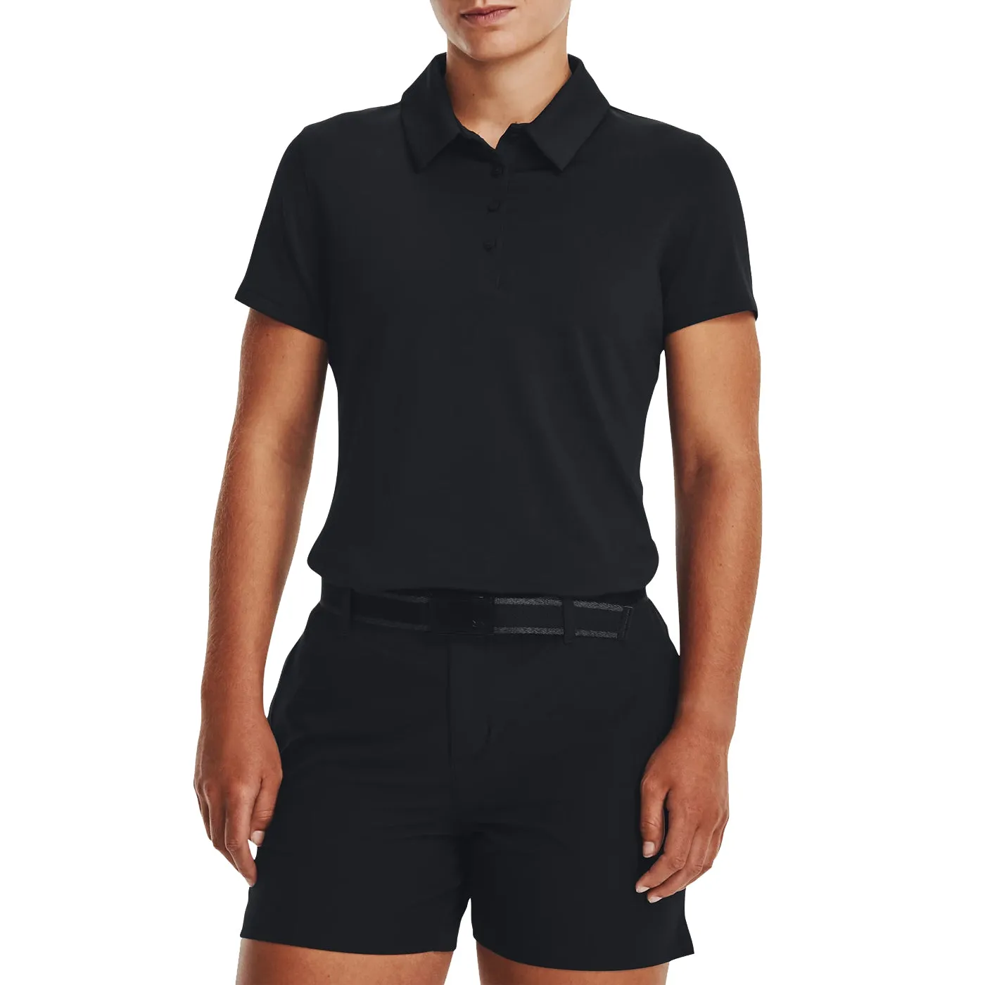 Easy Layer Country Core Under Armour Women's Playoff Golf Polo Shirt - Black