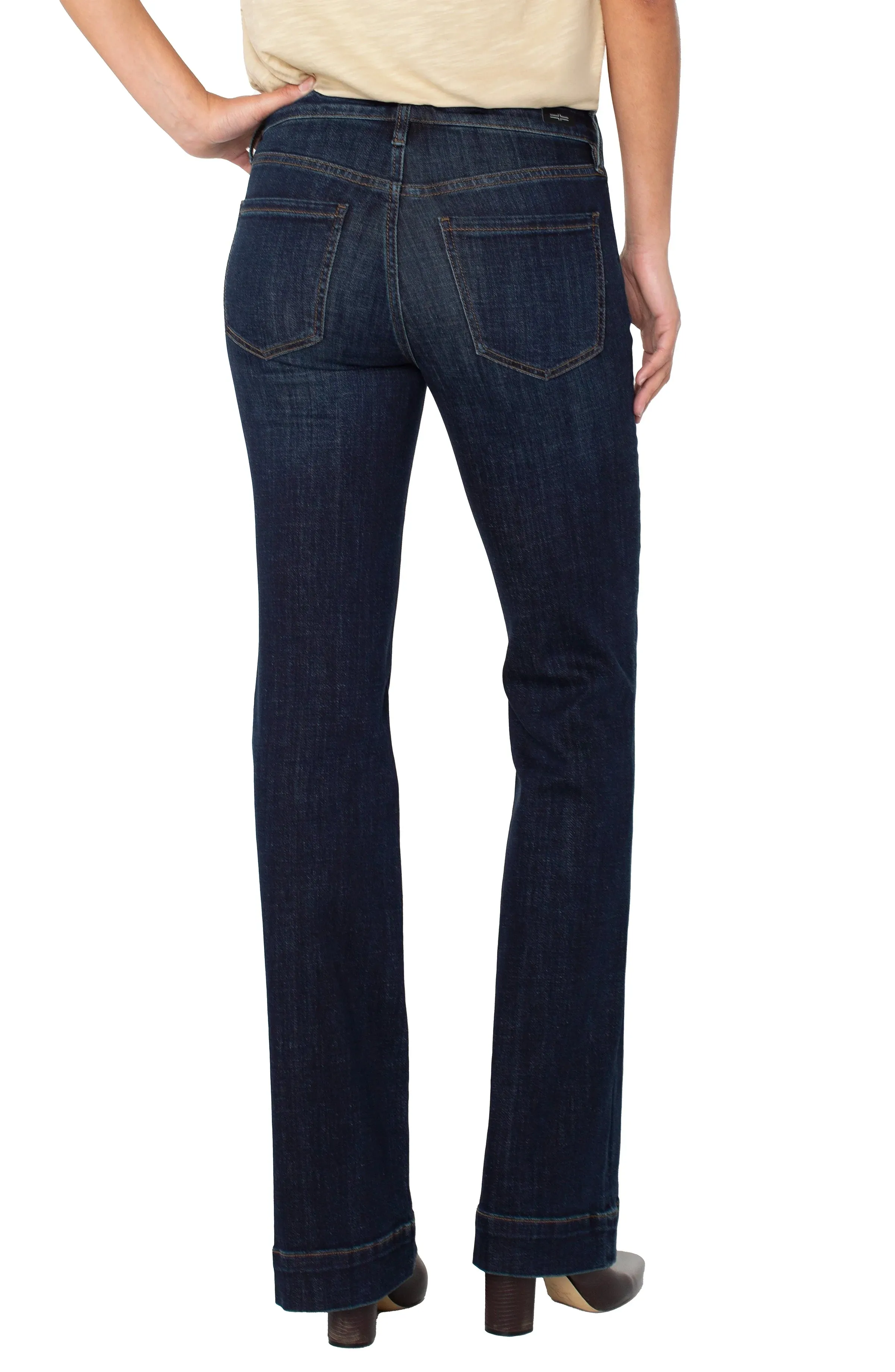 LIVERPOOL LUCY BOOTCUT W/ VINTAGE POCKETS - DENIM Everyday Comfort Weather Protection
