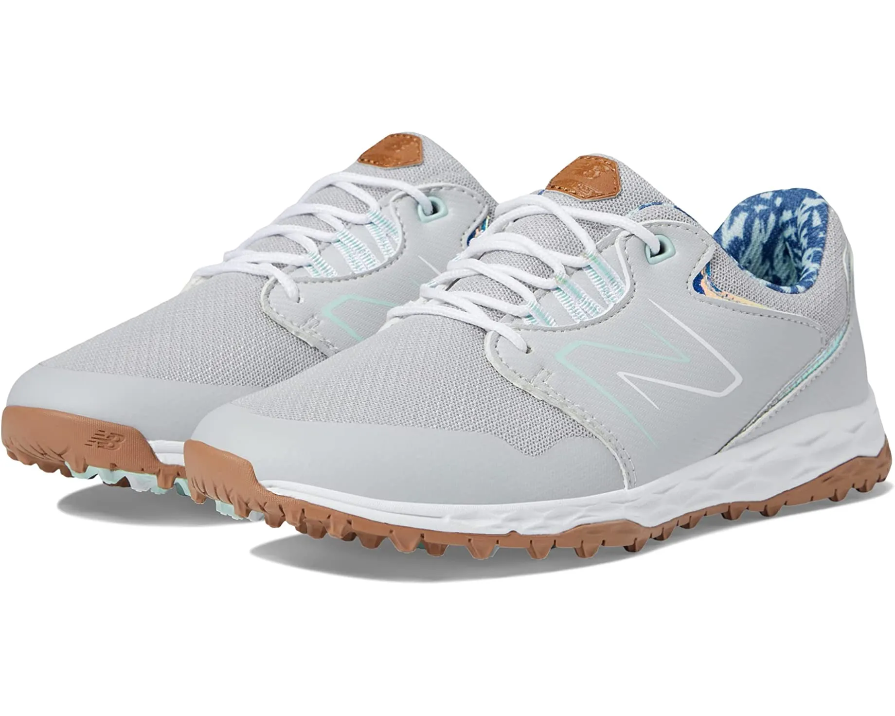 New Balance Womens Fresh Foam Links SL V2 Golf Shoe - GREY Pro Traction