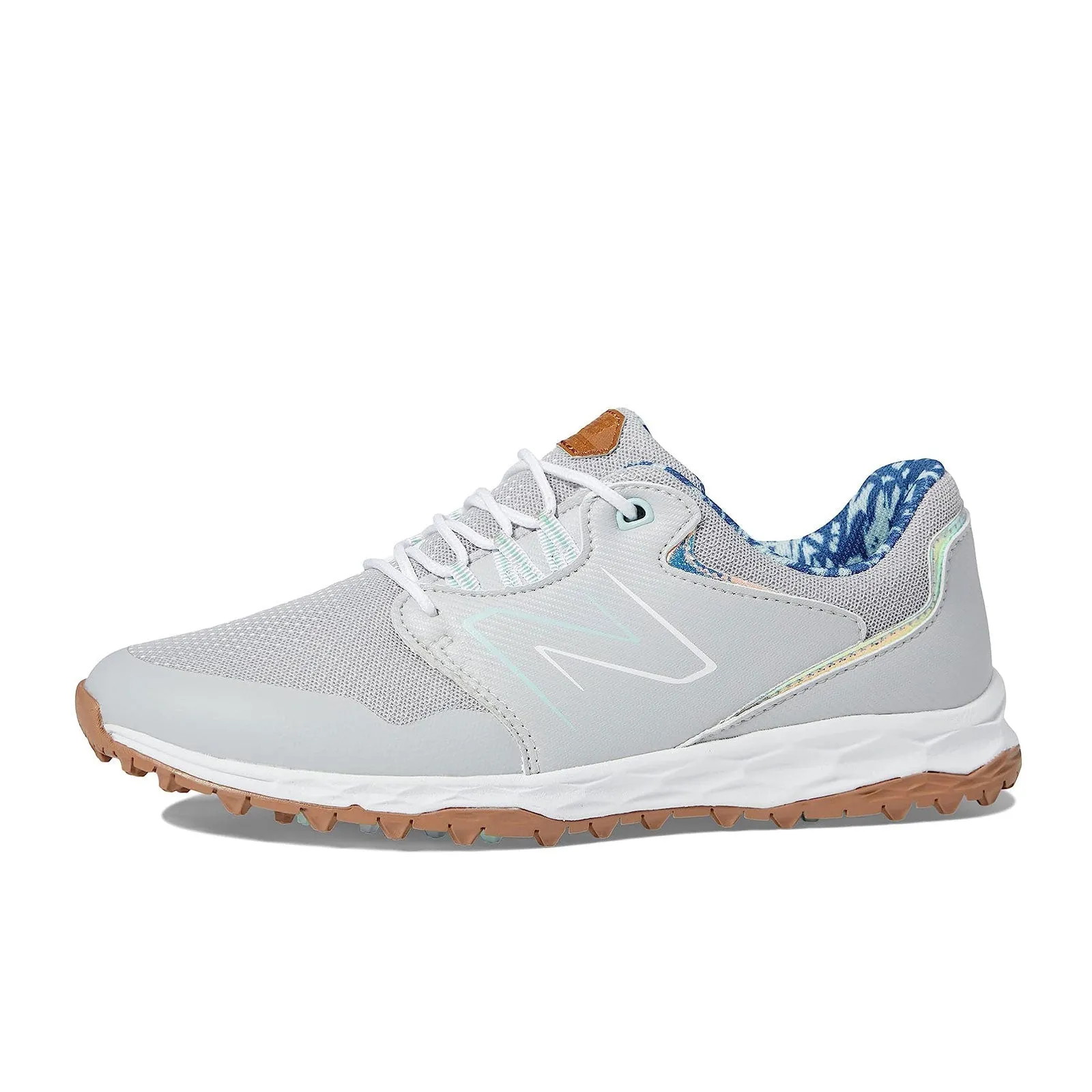 New Balance Womens Fresh Foam Links SL V2 Golf Shoe - GREY Grip Strength MoistureWickingSockliner