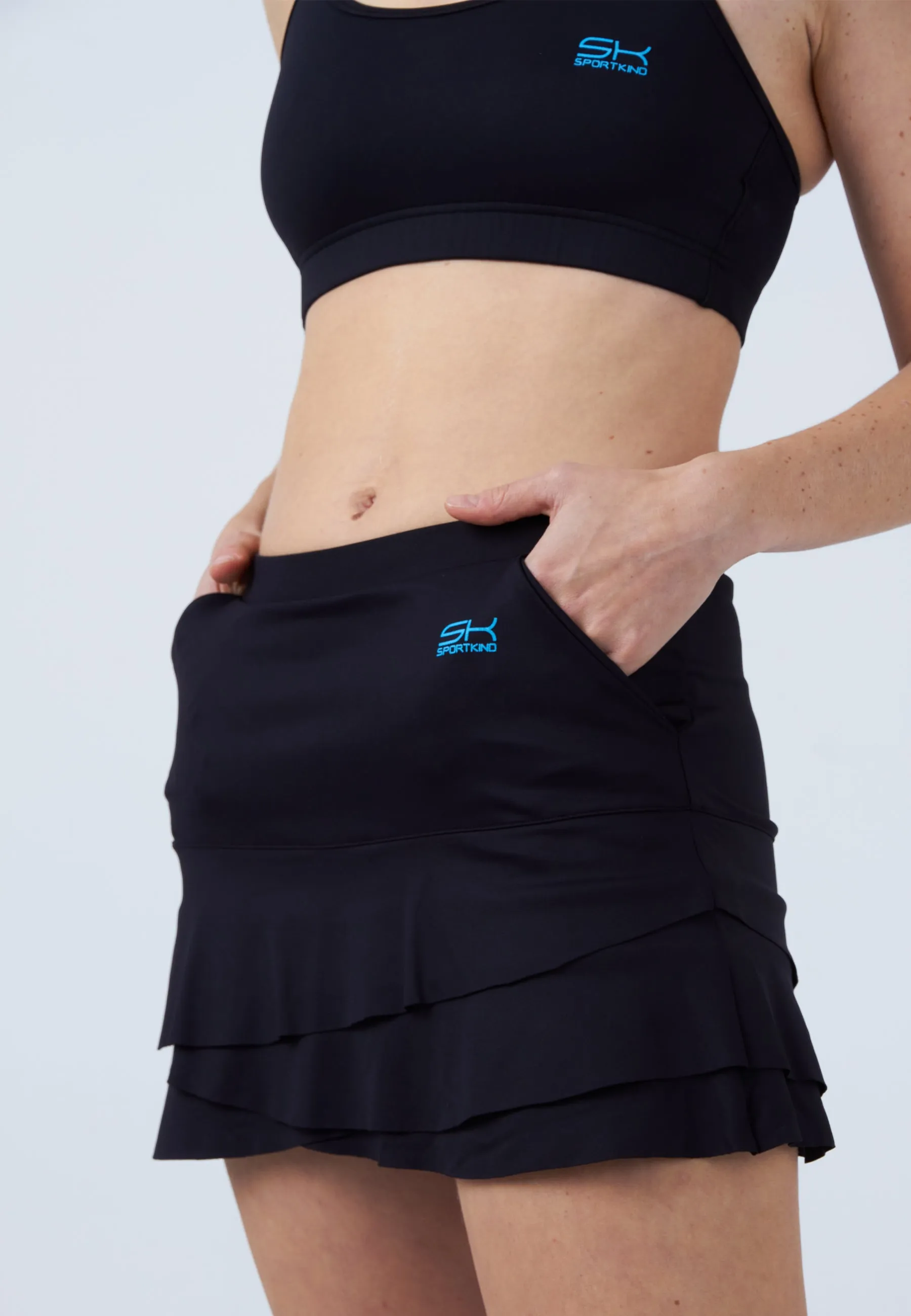 Tulip Tennis Skort with pockets, black Outfit Combo Wardrobe Basics