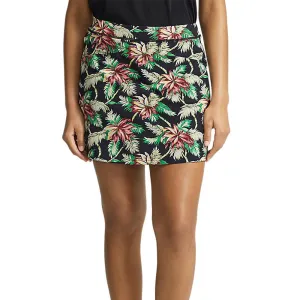 RLX Ralph Lauren Women's Printed Aim Skort 17" - Island Bamboo Floral Laidback Mood