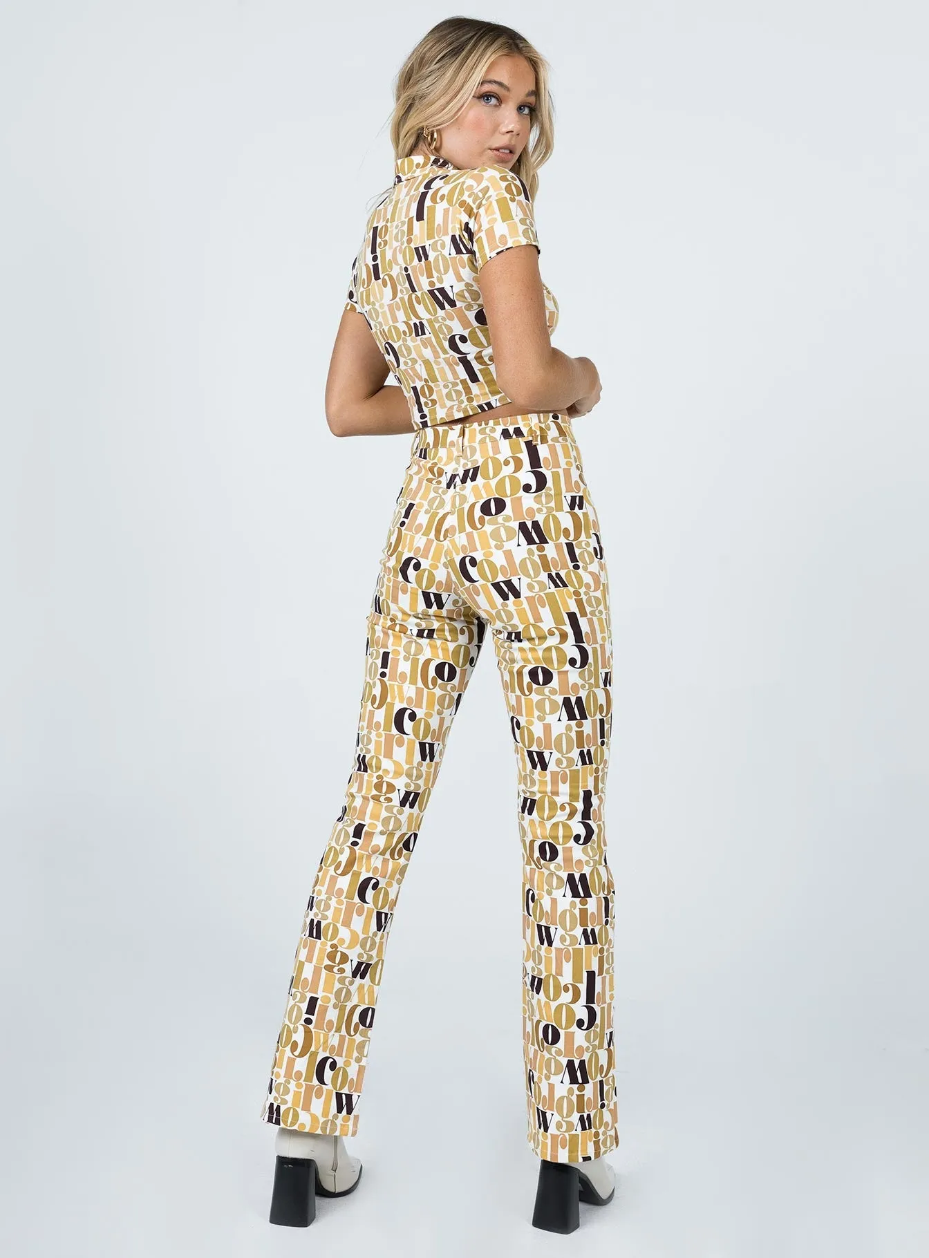 Motel Zoven Trouser Cowgirl Brown No Ride Up Design