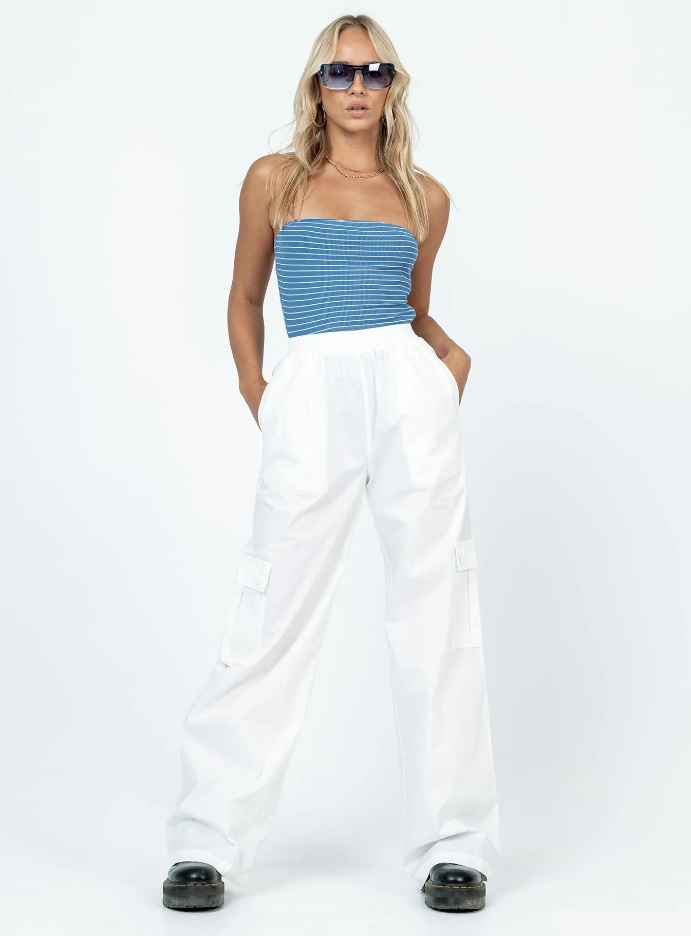 Lista Elastic Pocket Pants White Non Bulk
