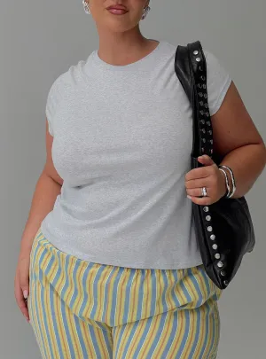 Prestige Longline Baby Tee Grey Curve Eco Certified Textile