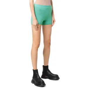 Breezy Layer Fit art industry Women's Ribbed Skinny Mini Short,Green