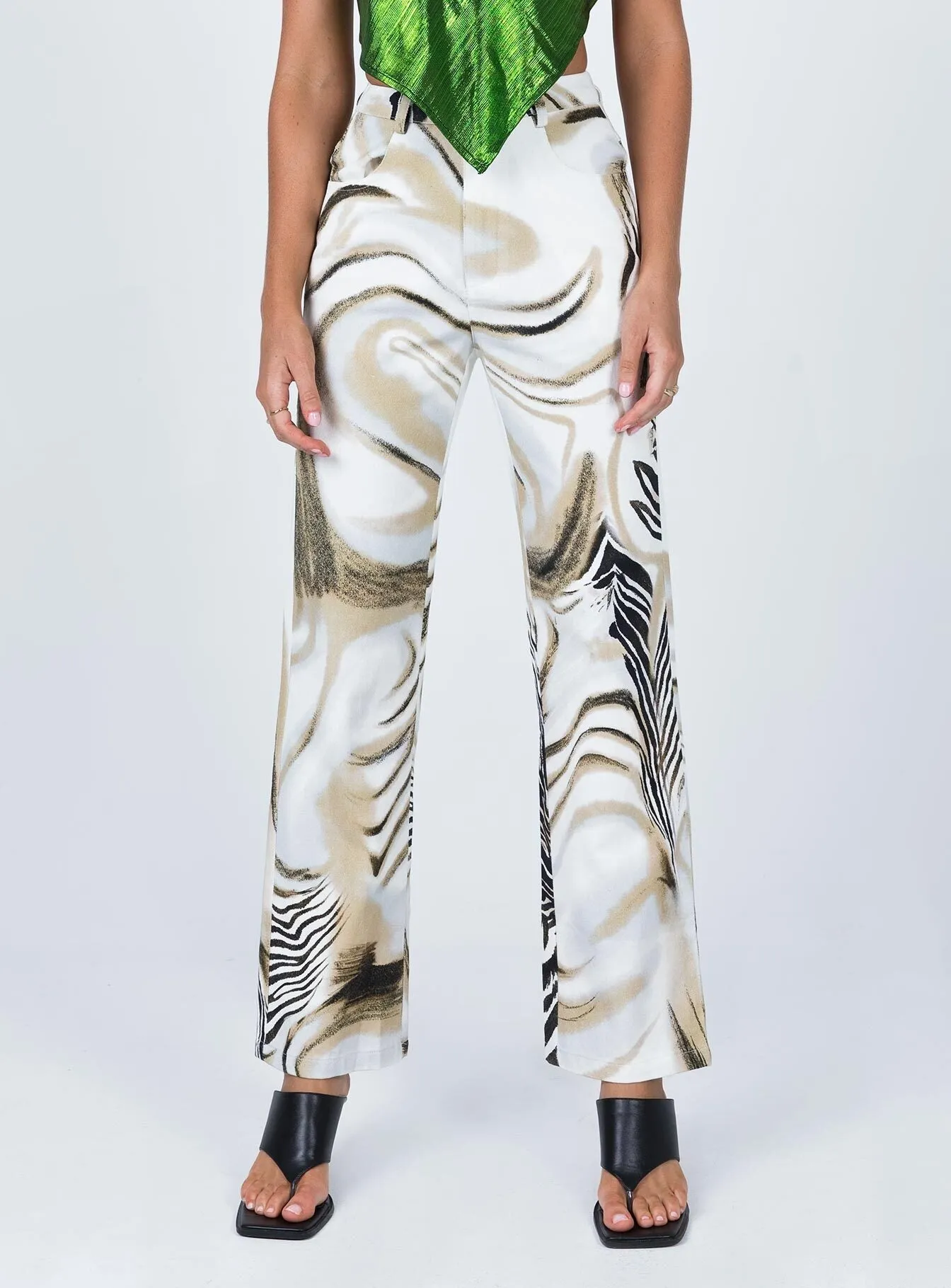 Sporty Fit Design Slim Profile Alanna Pants Multi