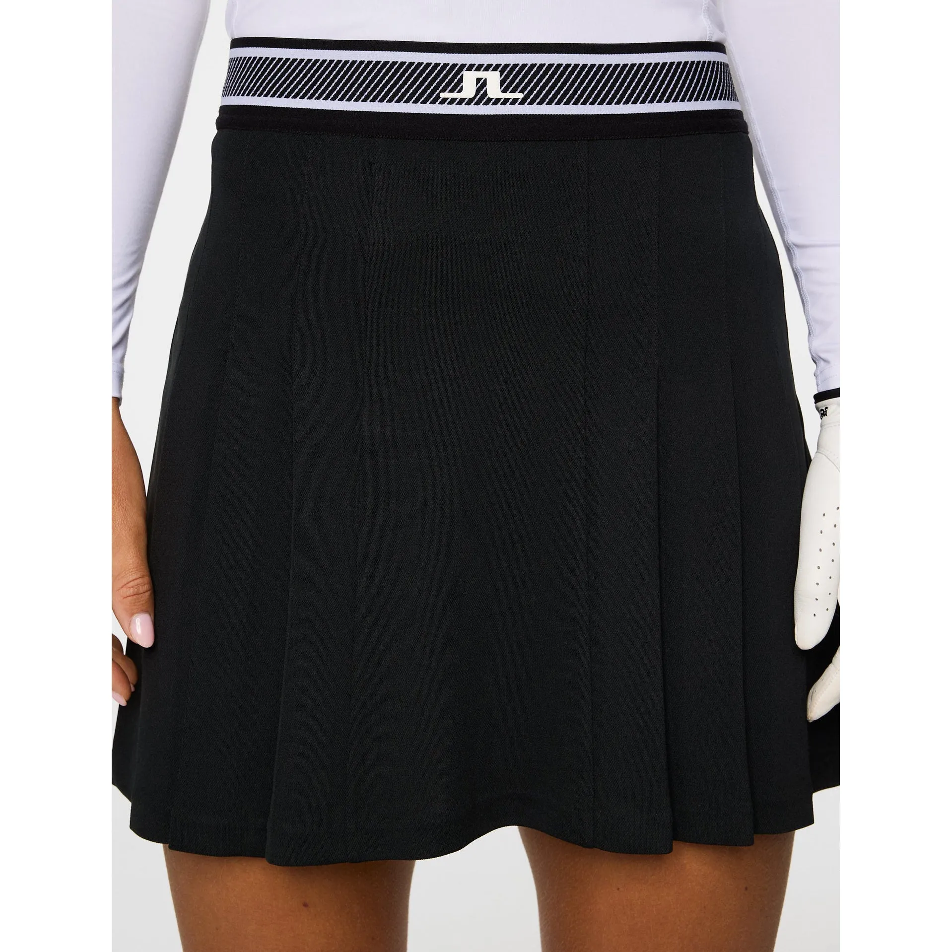 J.Lindeberg Women's Harlow Golf Skirt - Black Business Meeting