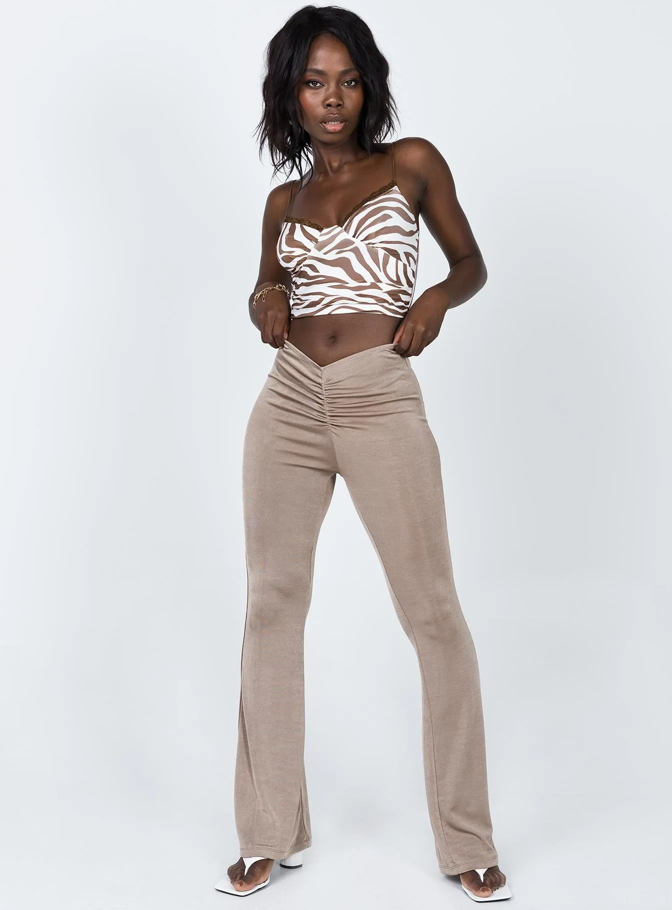 Relax Fit Design Relaxed Comfort Fit Savannah Pants Brown