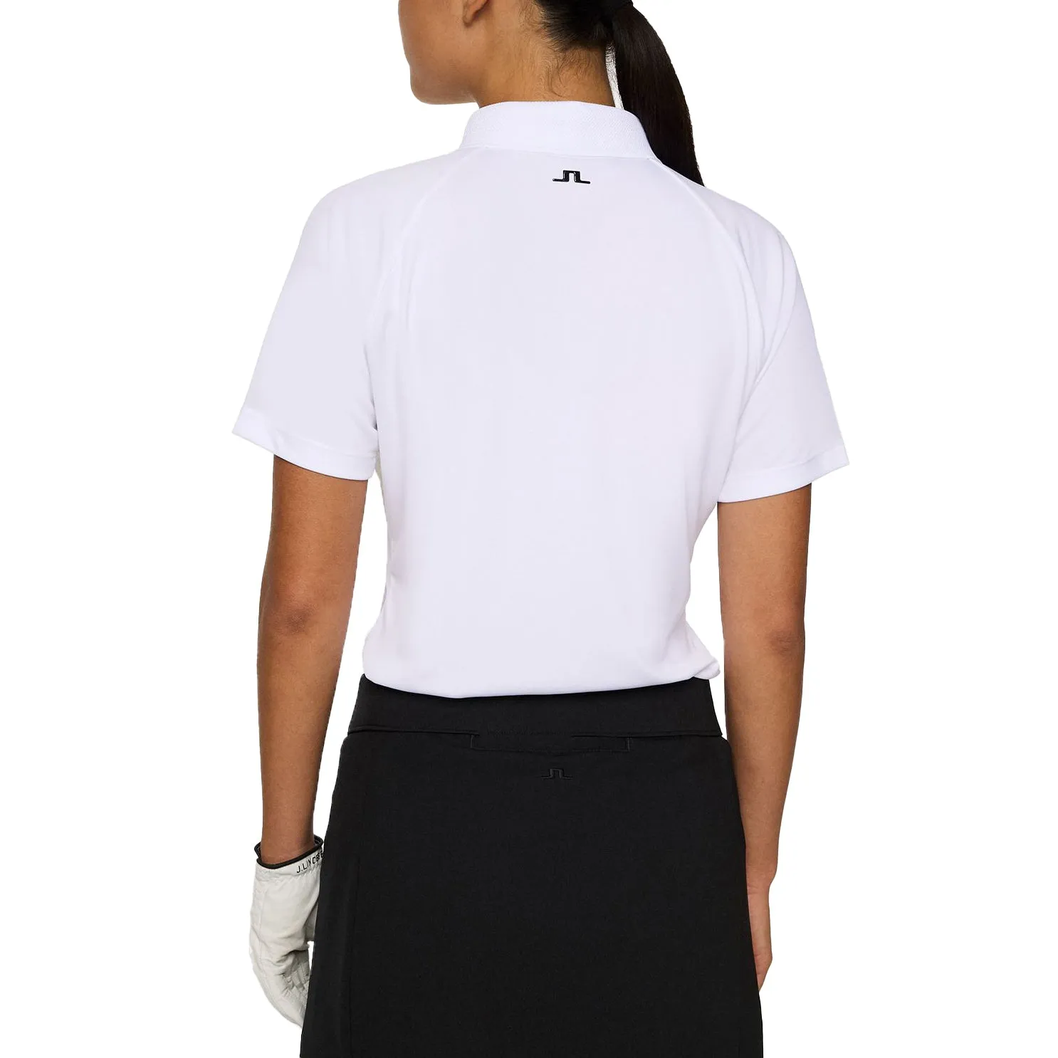 Plane Mood AntiSlip Grip J.Lindeberg Women's Tara Golf Polo Shirt - White