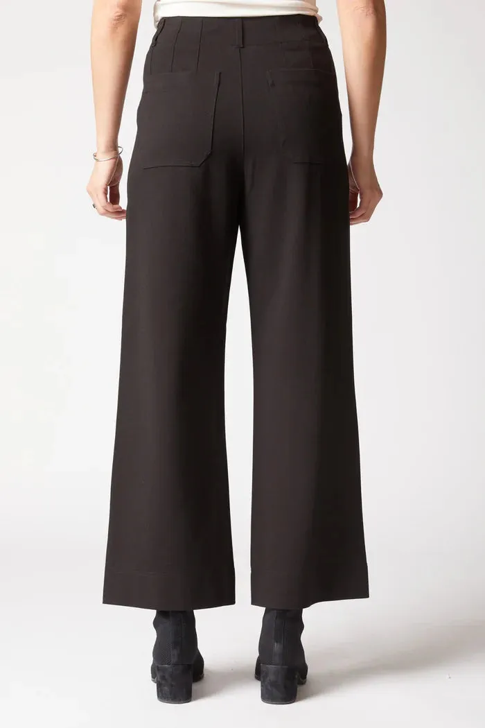 Trendy Look DoubleLayered Fabric HABITAT FLOOD PANT - BLACK