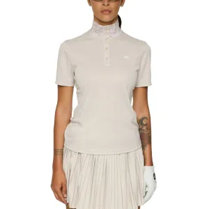 SoftenedEdges J.Lindeberg Women's Piper Golf Polo Shirt - Moonbeam