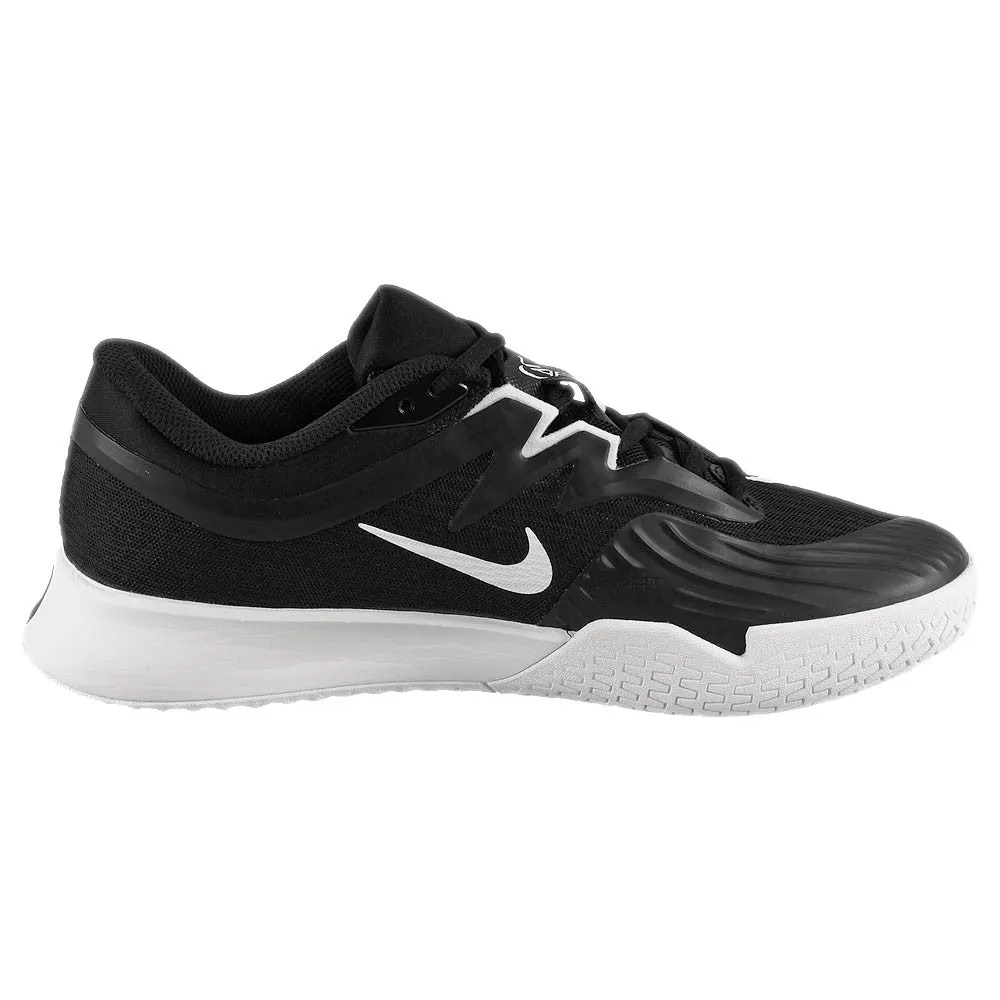 Stretch Gusseted Tongue Ergonomic Shape Nike Women's Air Zoom Vapor Pro 3 - Black/White