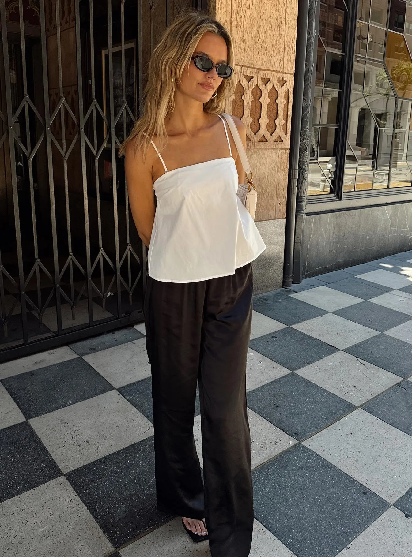 Nixie Pants Black Tough Stretch Linen blend