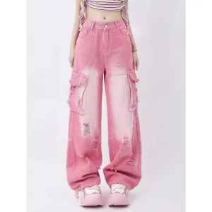 Lounge Wear Warm Layers Design Sense Niche Cute Straight Jeans For Women