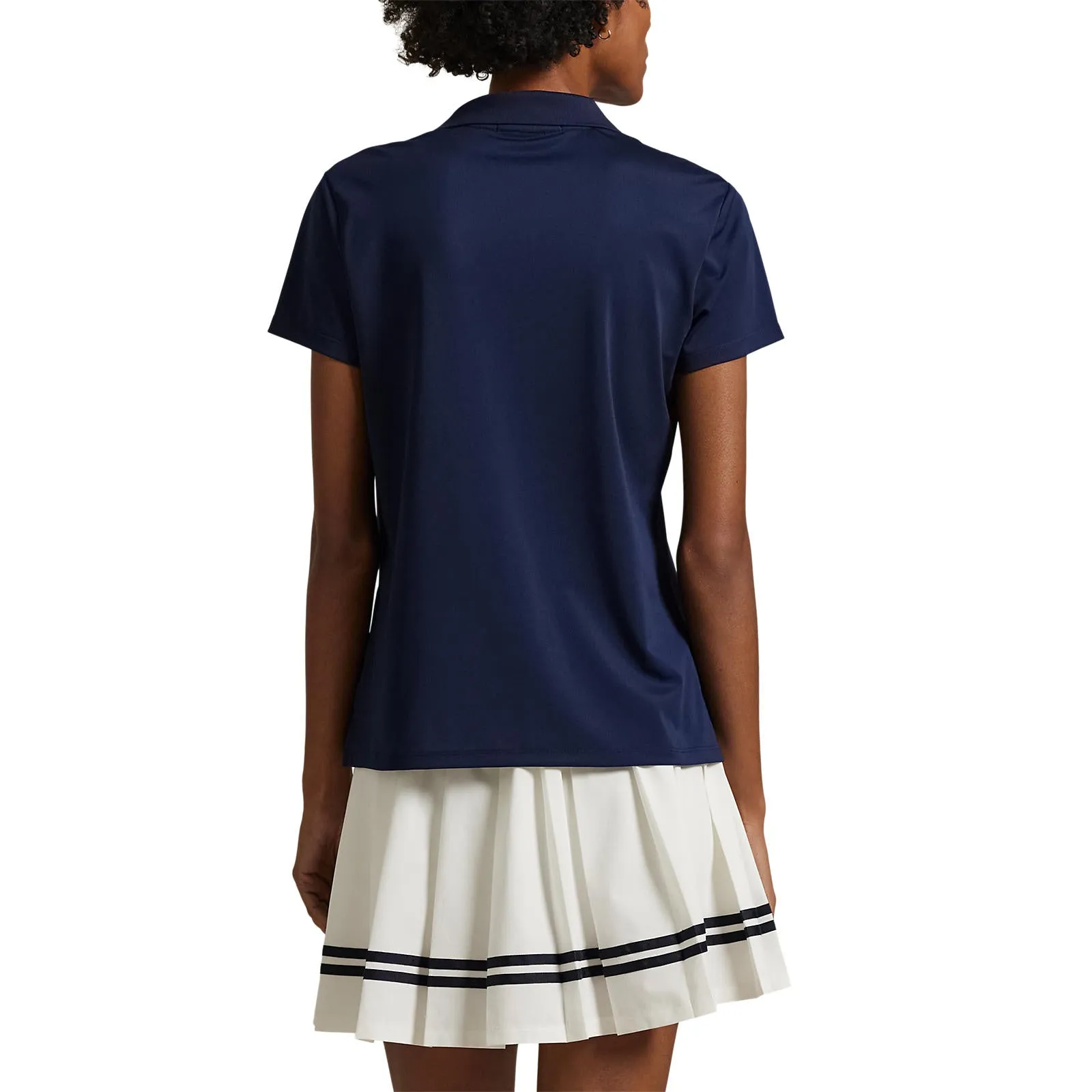 Daily Style AntiPillFinish RLX Ralph Lauren Women's Tour Performance Golf Shirt?- Navy