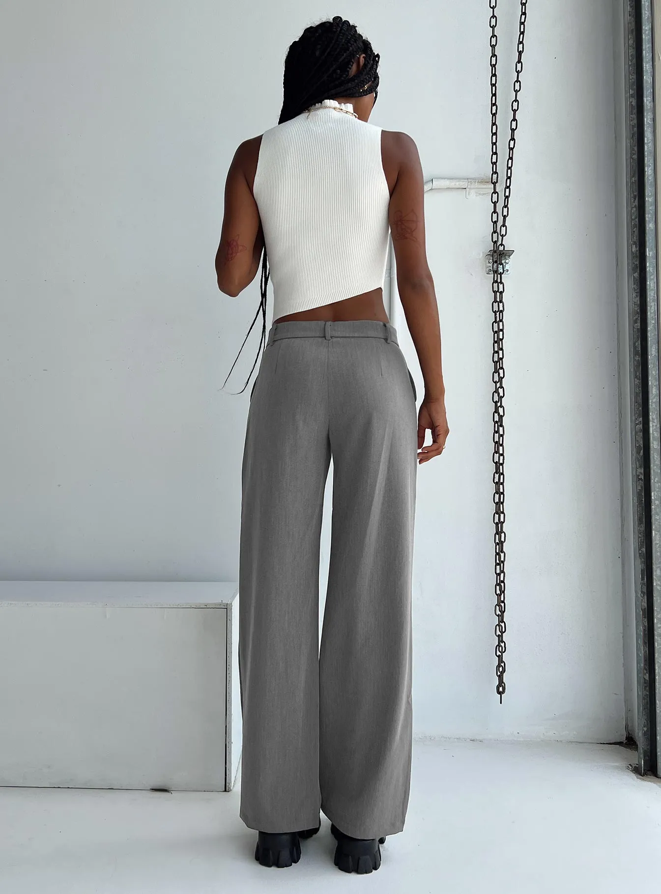 Sleek Design Perfect Design Motel Jabba Trouser Charcoal