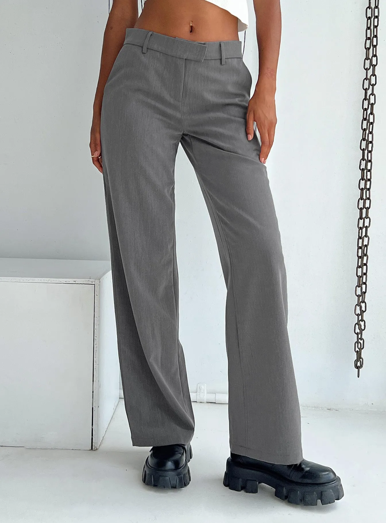 Quick Movement Wear Breathable Design Motel Jabba Trouser Charcoal