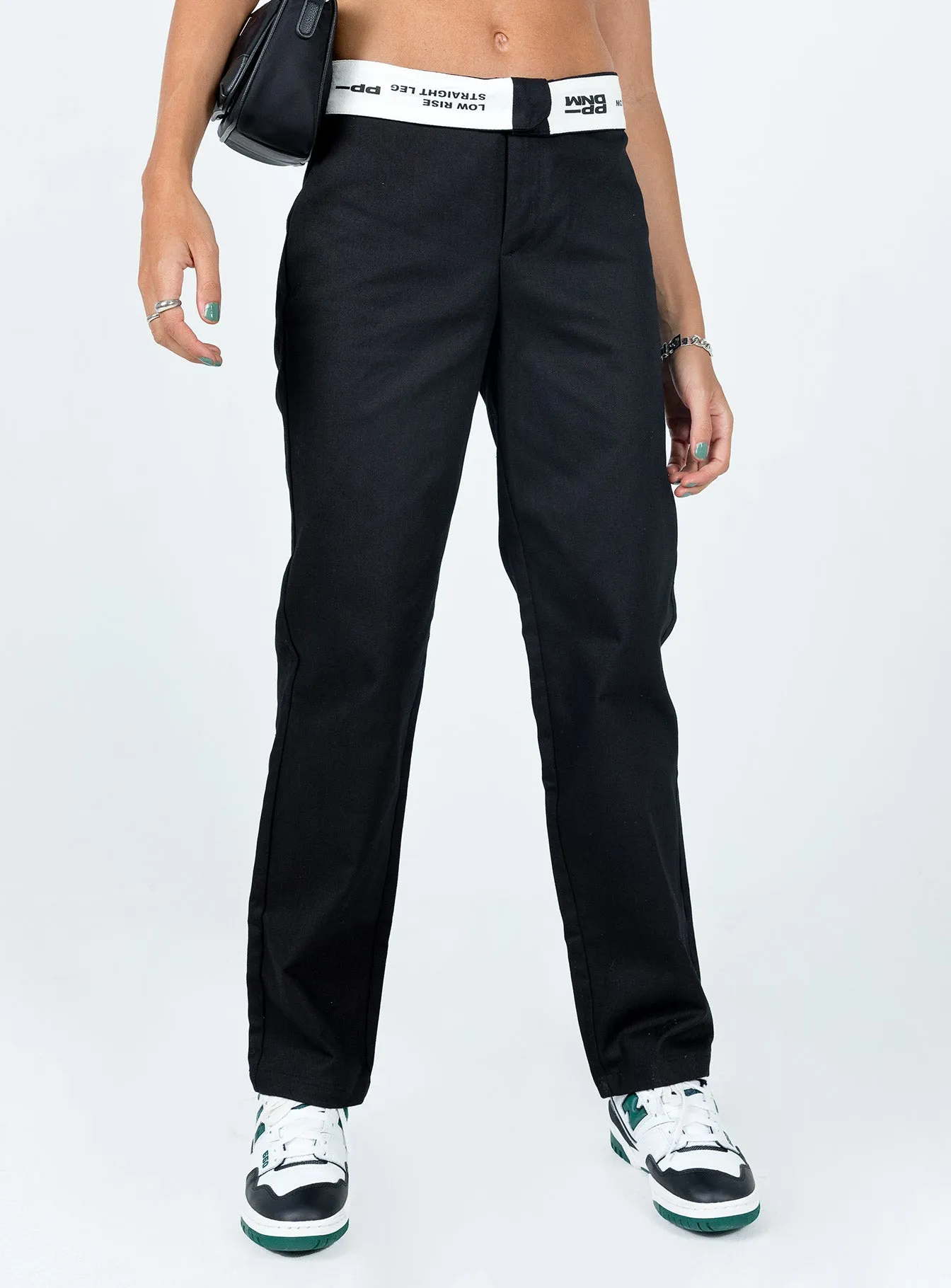 Dava Low Rise Pants Black Comfort Stretch Functional Comfort Wear