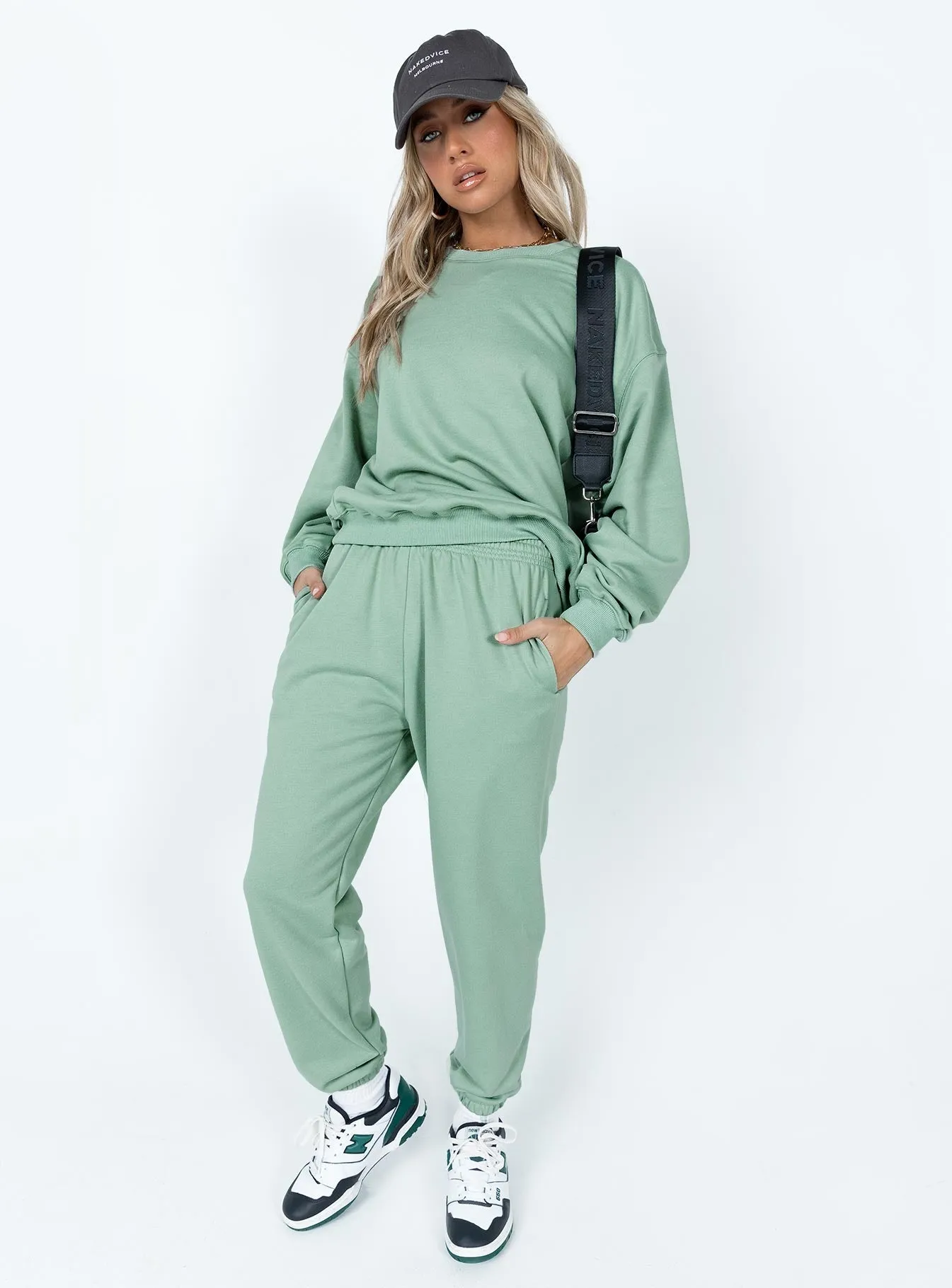 Club Basic Trackpants Sage Ultimate Wear