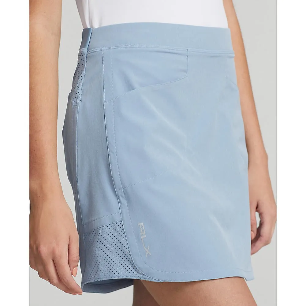 RLX Ralph Lauren Women's Aim Skort 15" - Blue Lagoon Summer Picnic Light Comfort