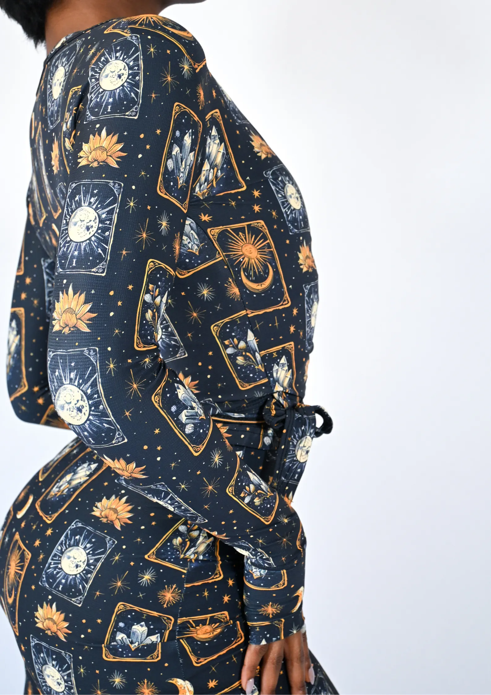 Celestial Tarot Mesh Wrap Top Calm Core
