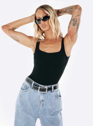 Crosby Bodysuit Black Tall polyester bodysuit navy bodysuit