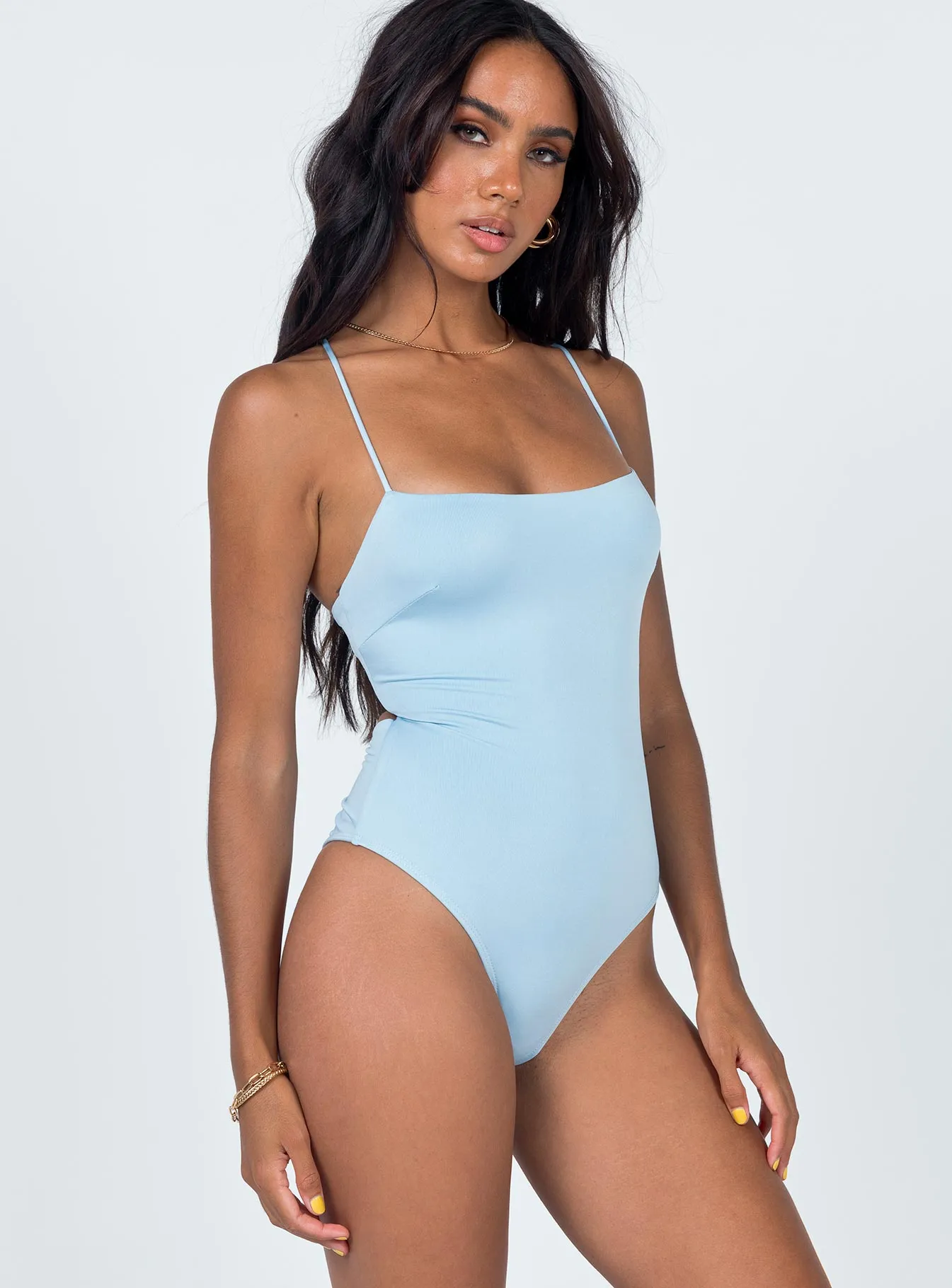 night out bodysuit loose fit bodysuit Karlah Bodysuit Blue