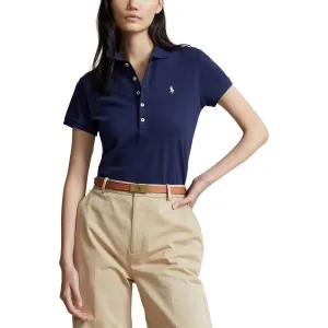 Light Sweatshirt SmoothInnerLining Polo Performance Ralph Lauren Women's Cotton Tailored Fit Polo Shirt - French Navy