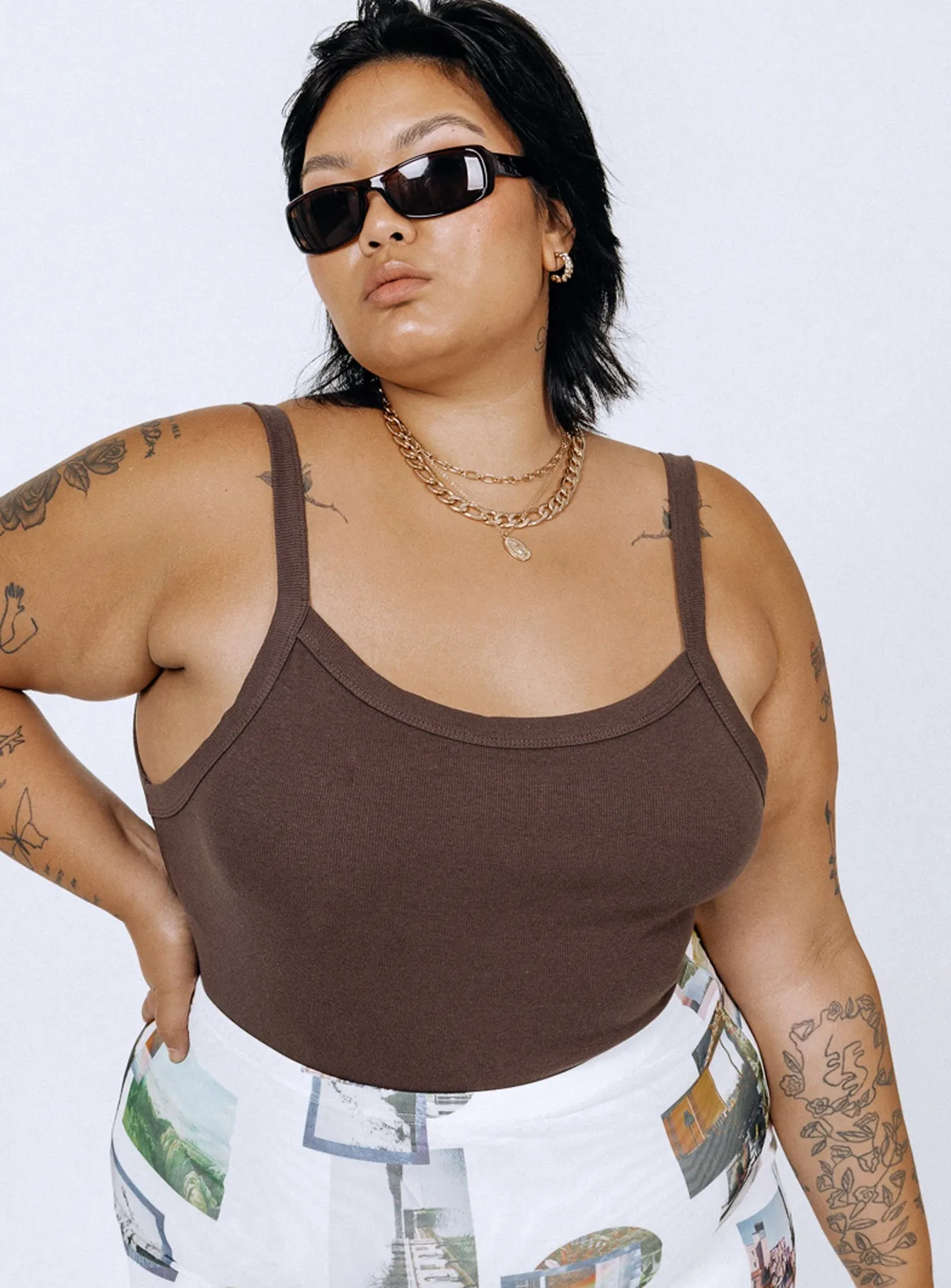 Lindsey Bodysuit Brown Curve outdoor bodysuit