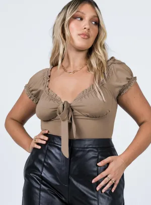 Medina Bodysuit Brown concert bodysuit