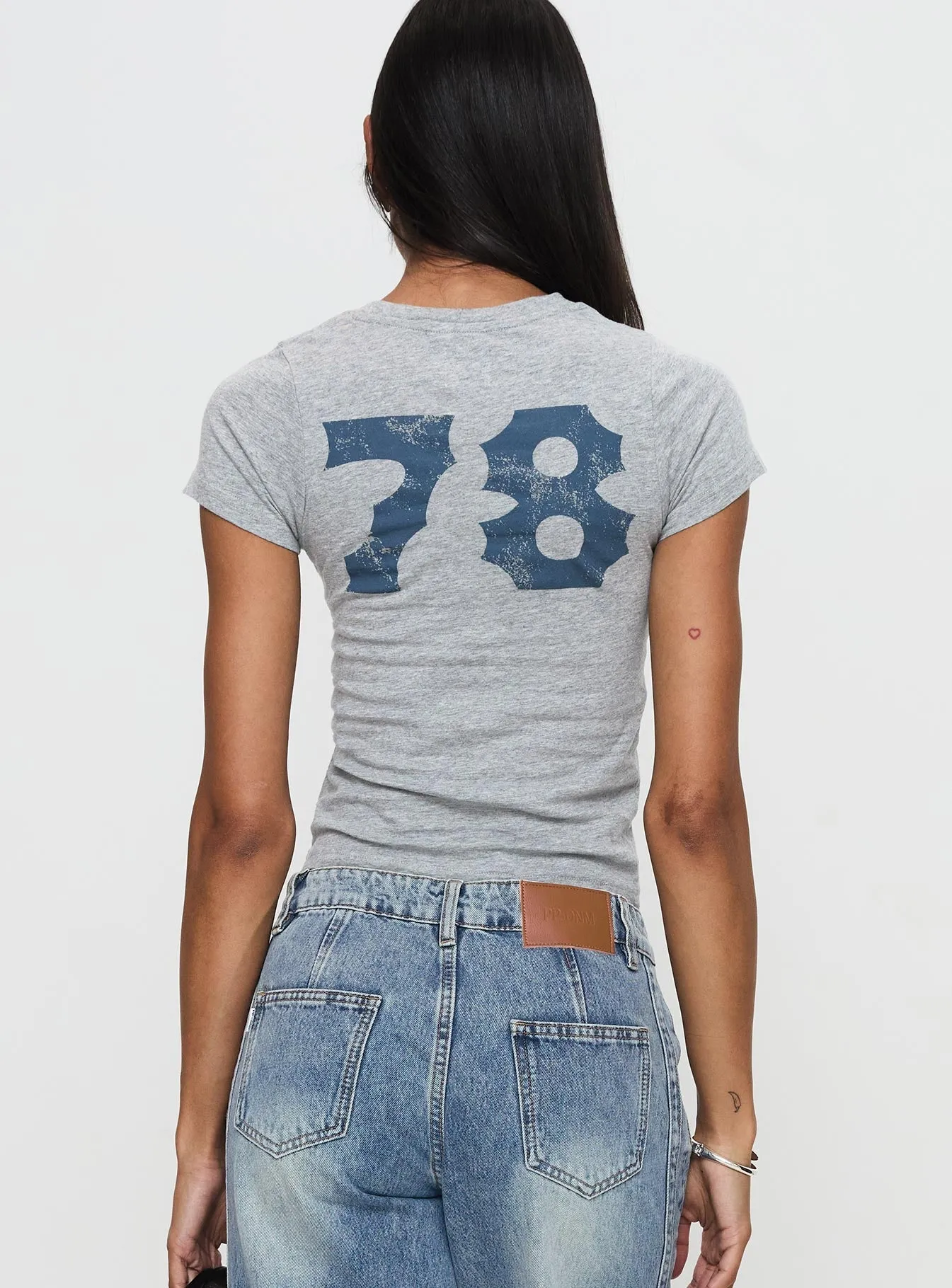 Pre Shrunk Fabric Tight fit sexiness Malibu 78 Top Grey