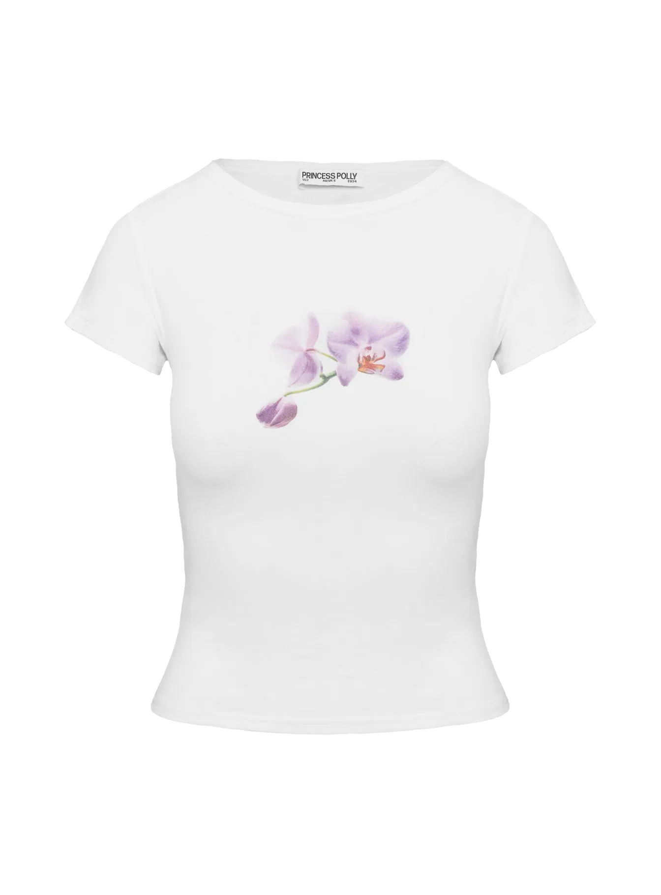 New Light Graphic Top White Fresh Look