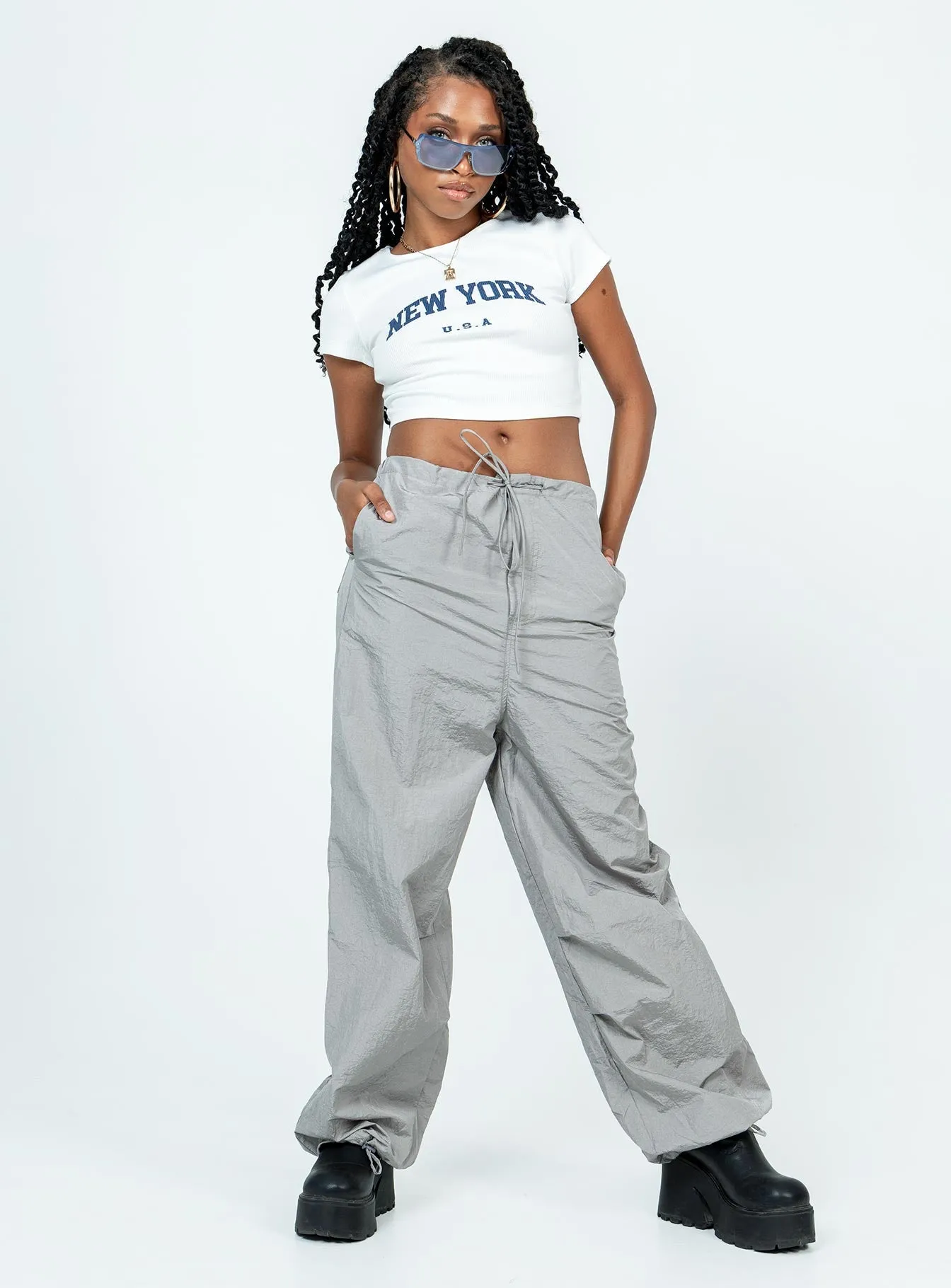 Quick Layer Fit Flex New York Baby Tee White