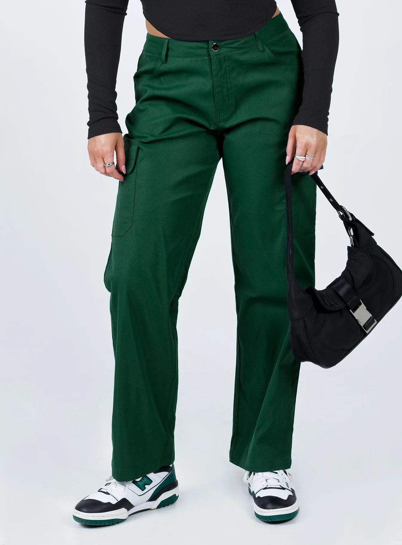 Jaida Cargo Pants Green TaperedLeg Quick Movement Wear