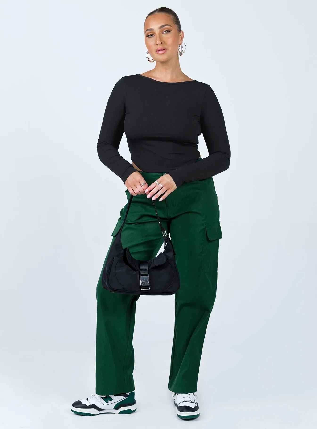 Jaida Cargo Pants Green AntiSlipGrip