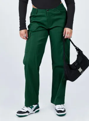 Jaida Cargo Pants Green Breathable wear