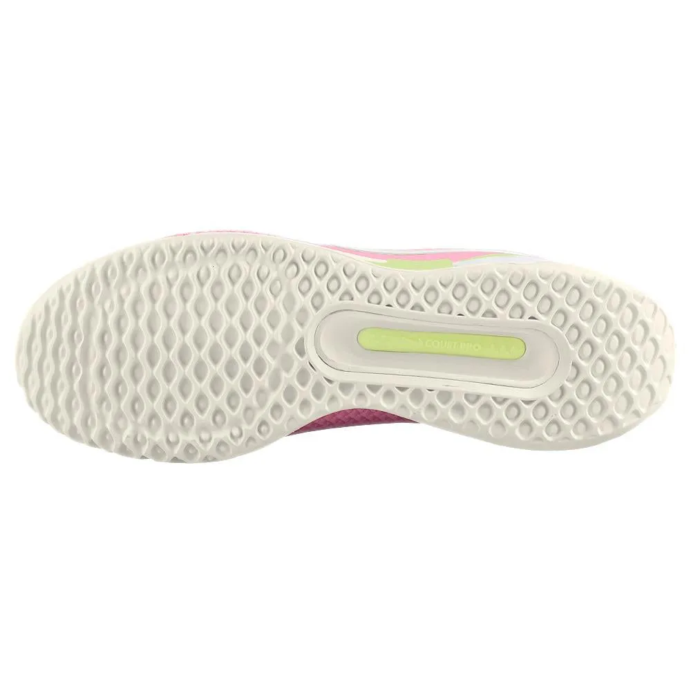 Nike Women's Court Zoom Pro - Coral Chalk/Barely Volt Wear Resistant Foreguard Air Flow