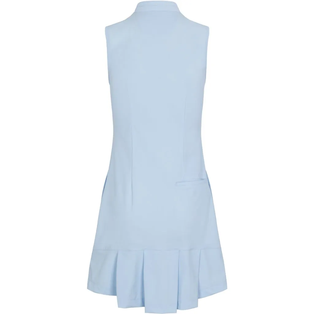 New Women's Greg Norman Pleated Tech Warp Sleeveless Golf Dress MSP$99 Clean Tone Smart touch