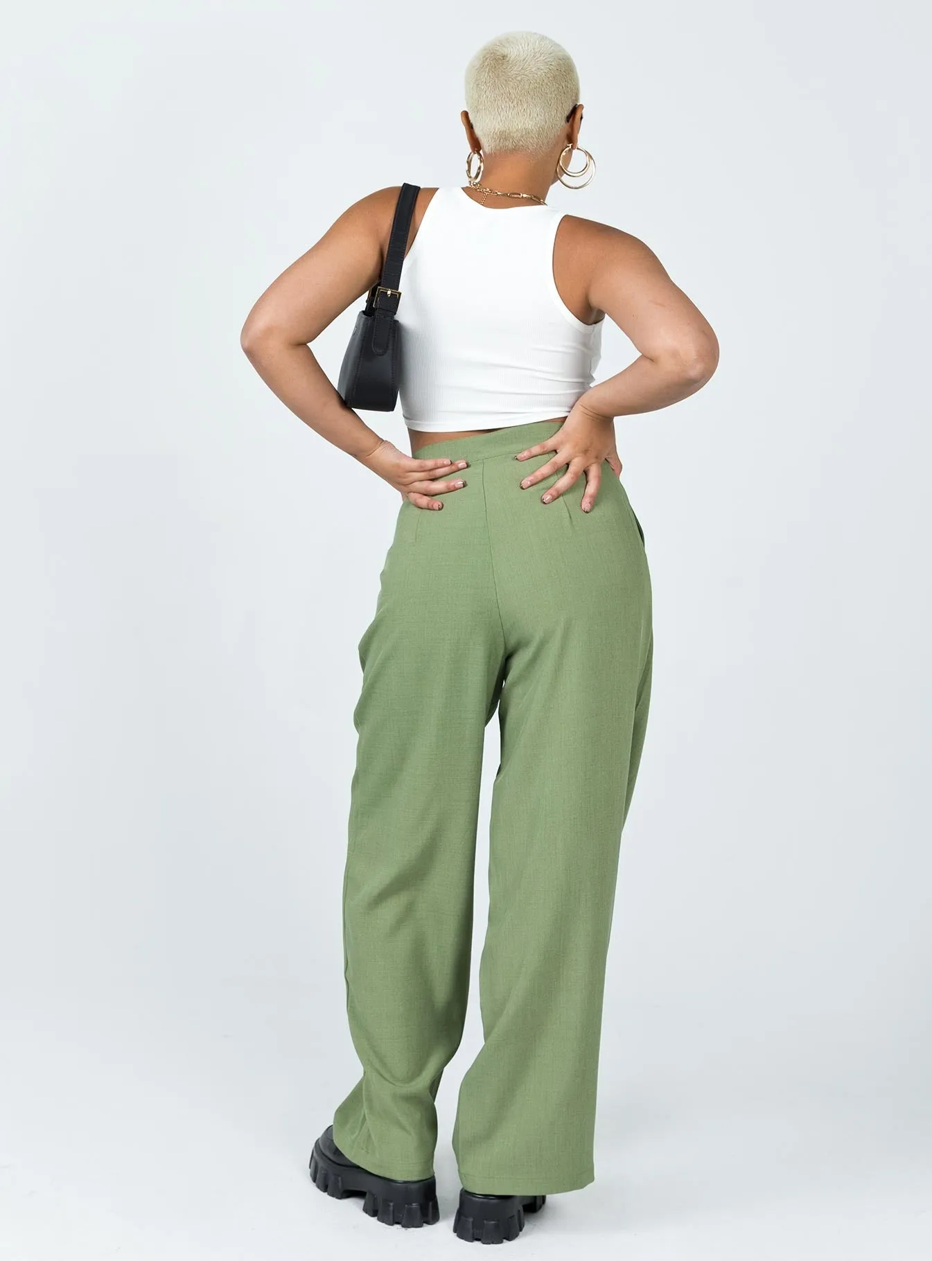 Ripstop Reinforcement Sporty Stretch Fit Lovilla Pants Green