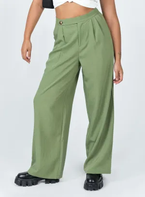 Lovilla Pants Green AbrasionResistantFabric