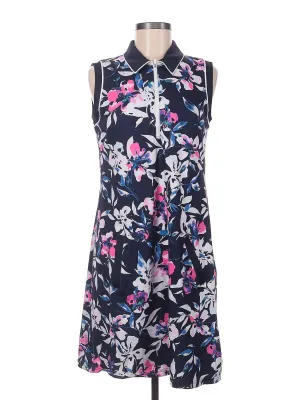 Urban Ready Subtle Detail Jofit Navy, White & Pink Floral Sleeveless Golf Dress S MSP$100