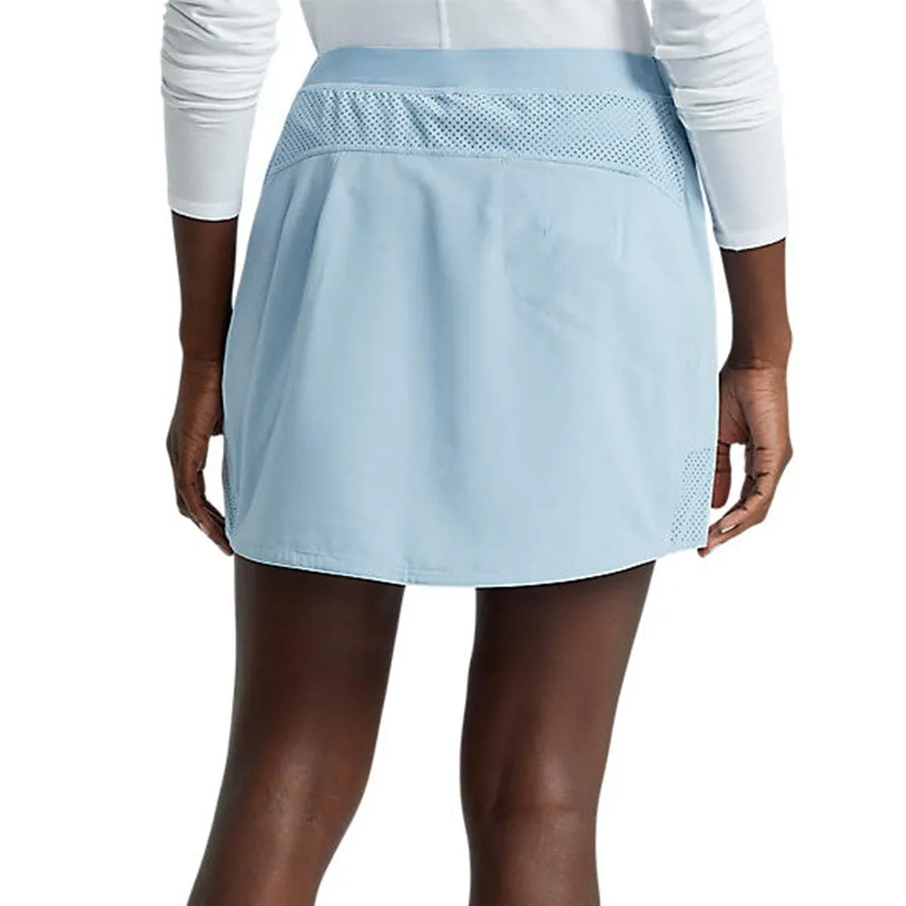 RLX Ralph Lauren Women's Aim Skort 15" - Vessel Blue light texture Refined Mood