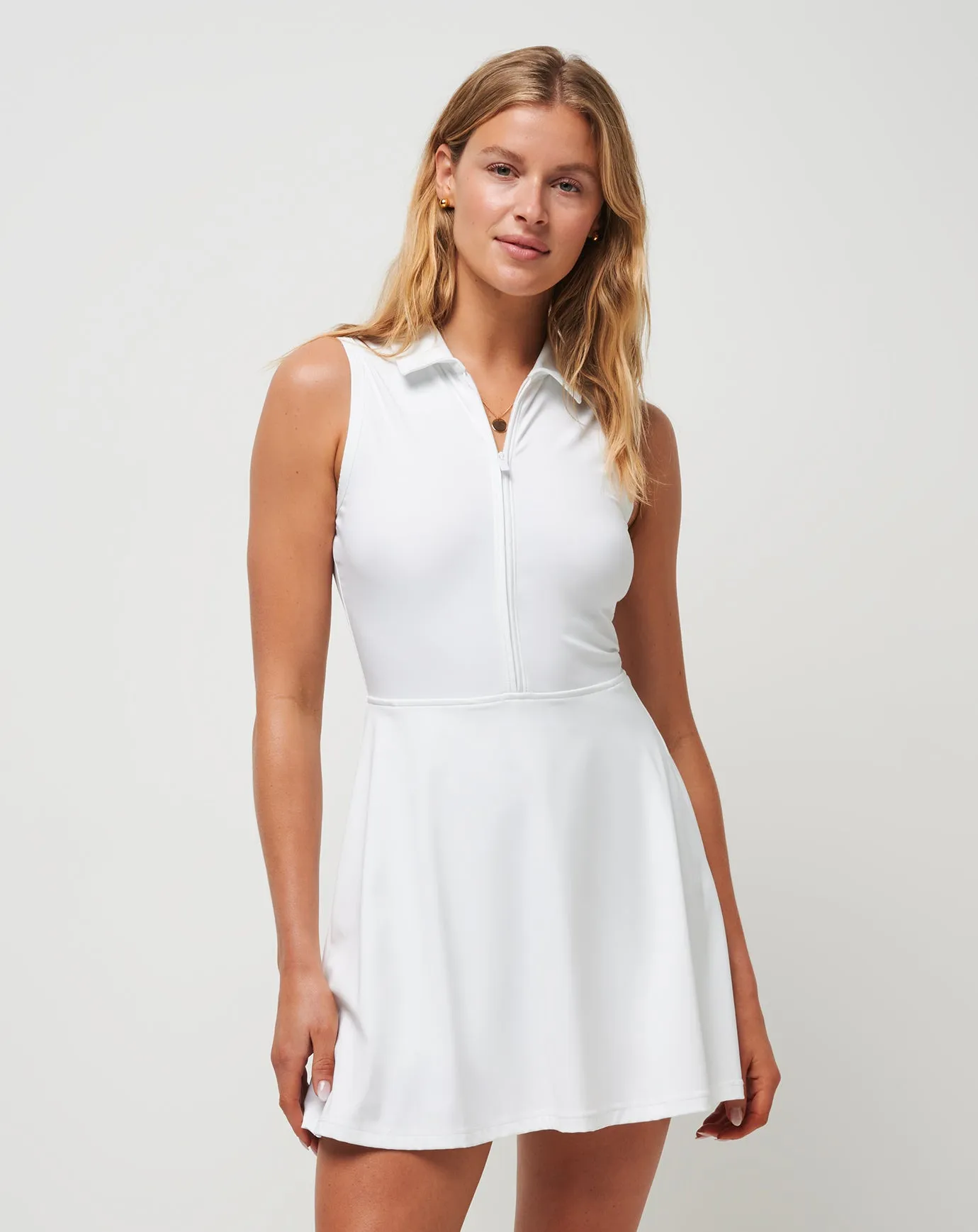 Casual Comfort Easy Vibe Moveknit Sleeveless Polo Dress