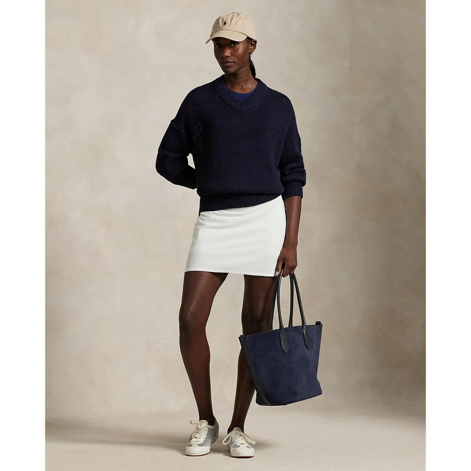 Daily Style RLX Ralph Lauren Women's 17" Performance Aim Golf Skort - Creamic White