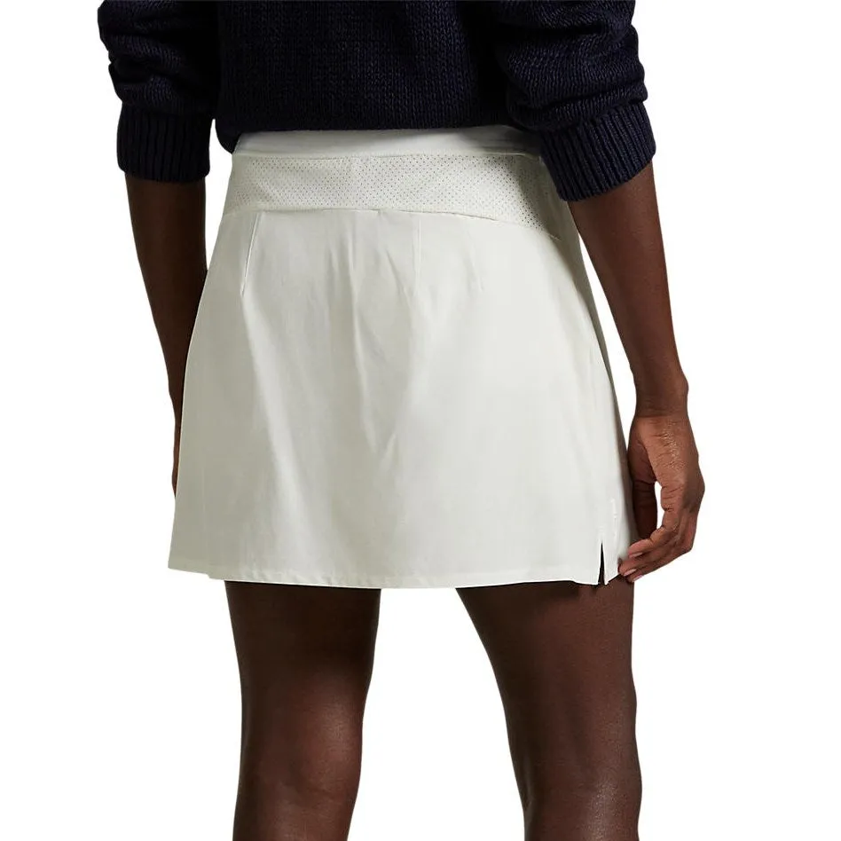 Water Repellent Finish RLX Ralph Lauren Women's 17" Performance Aim Golf Skort - Creamic White