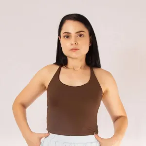 Top deportivo largo a la cintura Embellished seams