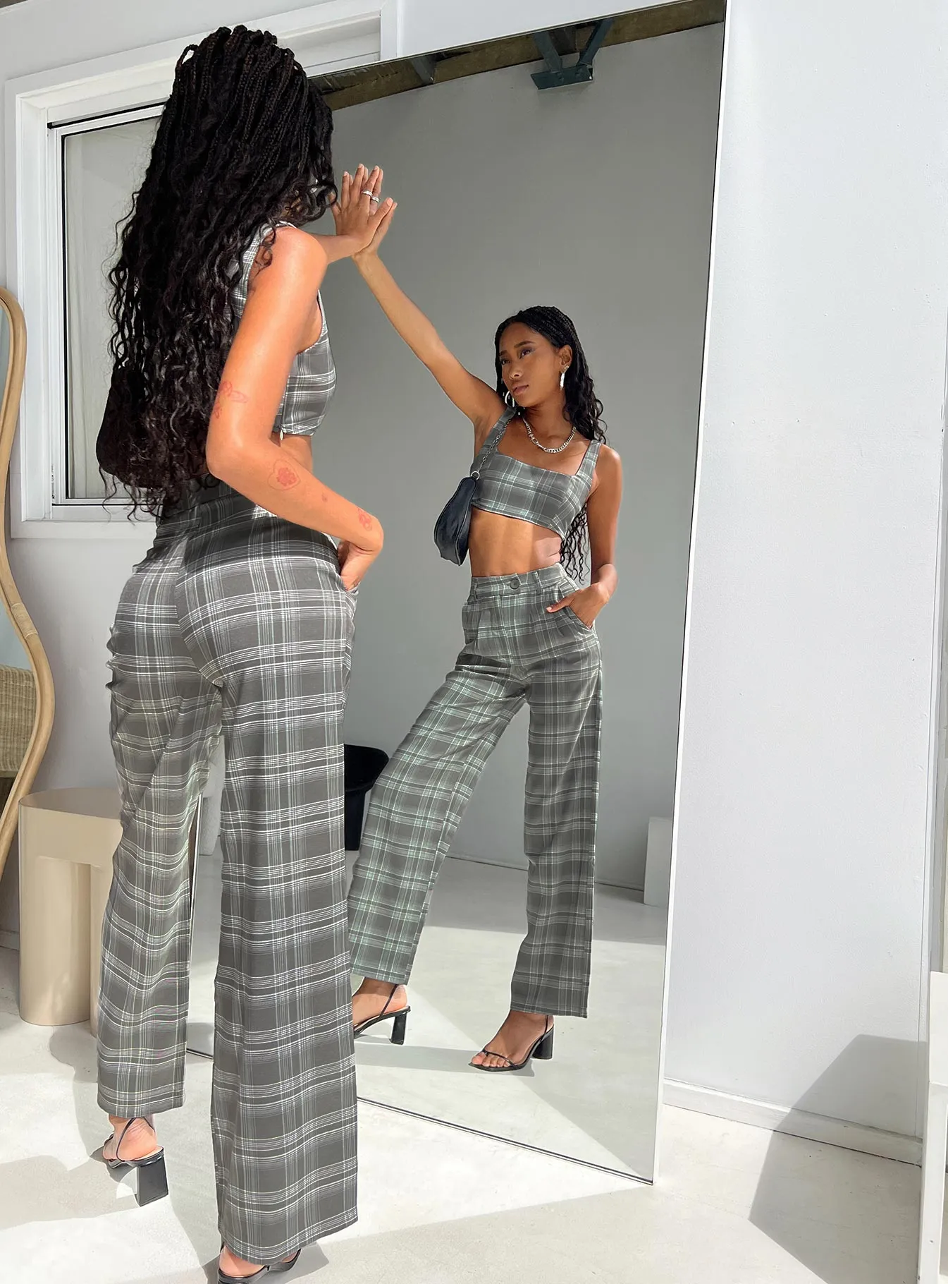 Sport Friendly Huxley Set Grey Check