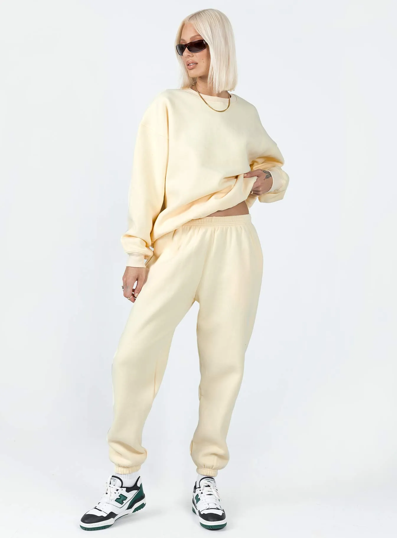 Meika Track Pants Beige Wardrobe Essential